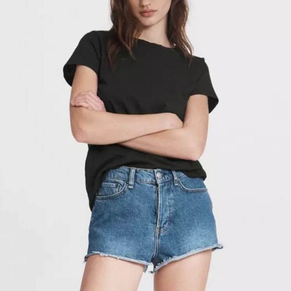 Rag & Bone Maya High-Rise Hot Denim Shorts in Rye Harbor
